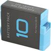 BONKZEBU Batteria Sostitutiva per Fotocamera a Lunga Durata da 1800 MAh per 10 9 Batteria Lipo Nera per Action Camera ca. 5 X 4 X 2 Cm 1,97 1,57 0,79 Pollici