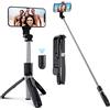 AMPLE Selfie Stick compatibile con Samsung Galaxy A17 A07 A56 A36 A26 A06 A05 A05s A15 A15 5G A25 A35 A55 S23 FE Supporto per testa telecomando wireless, estensibile e portatile, treppiede per cellulare