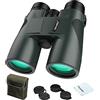 USCAMEL Binocolo Professionale, di Largo Diametro 10x42 Impermeabile, Supporto Ottiche in Metallo, Pellicola Verde, Alta Definizione, Alta Potenza