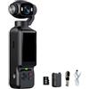 APGLSXY Action camera portatile con obiettivo rotante con display frontale, fotocamera da viaggio 1080P con ricarica di tipo C per video quotidiani Pocket Cycling Footage Daily Vlog giornalieri
