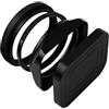 JZQKXMVNCLH Paraluce quadrato compatibile con X100VI X100V X100F X100T | L'anello adattatore di montaggio in metallo incluso supporta 49 mm(J-FX100)