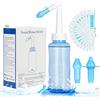 URAQT Neti Pot, 300ml Neti Pot Kit Lavaggio Nasale | con 40 Pcs Sale Lavaggio Nasale, Lavaggio Nasale Nasali Neti Pot per Sinus Rinse, Risciacqui Nasali, per Bambino e Adulto