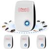 VVancha Tech 4 Pack Repellente ad Ultrasuoni per Topi,Repellente Ultrasuoni per Uso Interno,Per Topi per Insetti, Anti, Zanzare, Formiche, Ratti, Scarafaggi, Sicuro per Umani e Animali Domestici
