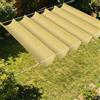 ZHIQXUE Vela Parasole a Onda Retrattile 200 x 200 cm Senza Foratura Vela Ombreggiante a Onda Retrattile Resistente Agli Strappi per Terrazza, Pergola, Veranda, Giardino, Giallo sabbia