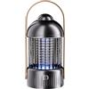 Muvik Lampada Antizanzare, Antizanzare Elettrico con Luce UV, Lampada Antizanzare da Esterno Ricaricabile Tramite USB, Zanzare Elettrico a 360° per Casa, Giardino, Cortile, Campeggio