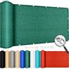 CONGCLI Tenda a Vela Ombreggiante Traspirante 60 x 80 cm, Traspirante HDPE Protezione Uv, Antistrappo, Panno Ombreggiante, Rete Parasole per Esterno Terrazzo Balcone Giardino, Verde Scuro