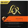 L'Or Delizioso Capsule Caffè Espresso Intensity 5 - Scatola da 20, 104 g