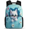 TPISLI Zaino Cute Kitten per Ragazzo Ragazza Classe 3-5 Borsa Scolastica 3D Print Cat 8-12 Anni Bookbag, Manico Robusto Resistente Leggero Viaggio Uso Quotidiano