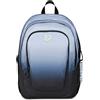 Seven Zaino Scuola SHADE TECH, Doppio Scomparto, Celeste, 29 L, Tasca frontale con zip, Tasca laterale portaborraccia, Scomparto Interno porta pc, Scuola media e superiore, Bambini, Ragazzi