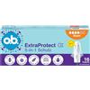 o.b. ExtraProtect 5 in 1 tamponi di protezione (5 x 16 pezzi) con ali di protezione extra per la migliore protezione da perdite e comfort