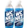 Wc Net - Brilliant Gel Salty Breeze, Detergente Liquido per Wc, Formula Brillante con Cristalli Minerali, Igiene Profonda, Azione Anticalcare, Profumo Fresco, 700 ml (Confezione da 2)