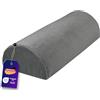 Traumnacht Cuscino ortopedico ginocchia/gambe + rullo cervicale in memory foam, rivestimento lavabile, Oeko-Tex