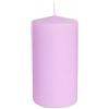 Cereria Di Giorgio - 12 Candele Cero - Diametro 5 cm Altezza 10 cm - Colore Viola chiaro - Durata 35 ore - Non profumate