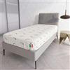 Italian Bed Linen Coprimaterasso con Fibra di CRABYON Piazza e Mezza 120 x 200 cm - Made in Italy - Proteggi Materasso con Elastico Perimetrale - Lavabile