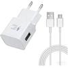 AOKUTDA Caricatore USB con 1,5m Cavo USB Tipo C per Samsung Galaxy S8 S9 S10 S20 S21 FE S22 S23 Plus Note 8 A13 A14 A20 A50 A53 A54 A34 A14 A13 M33 M14,Ricarica Rapida Caricatore Cellulare e altri Smartphone