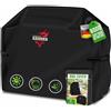 KESSER® Telo di copertura per barbecue resistente alle intemperie, per Weber, Enders, Char Broil, tessuto Oxford 600D, impermeabile, resistente ai raggi UV, antistrappo, 132 x 66 x 109 cm, nero