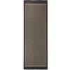 ZQQLVOO Tappeto da esterno a tessuto piatto, 80 x 250 cm, marrone scuro, robusto, per terrazza, balcone, resistente ai raggi UV, resistente alle intemperie, tappetino protettivo, in polipropilene
