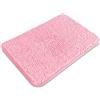 PureSwan Piccolo tappeto da bagno 30,5 x 45,7 cm, lavabile e assorbente, antiscivolo, in morbida ciniglia, per bagno, doccia, lavandino, tappetino per cani (rosa)