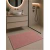 TEXTILE COLLECTION Tappeto Bagno Riccio 60x100 cm Antiscivolo con Gancio per Appenderlo - Tappetino Assorbente Lavabile in Lavatrice, Morbido, Ideale Dopo la Doccia, Disponibile in 11 Colori (Rosa antico)