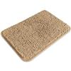 PureSwan Piccolo tappeto da bagno 30,5 x 45,7 cm, lavabile e assorbente, antiscivolo, in morbida ciniglia, per bagno, doccia, lavandino, tappetino per cani (beige)