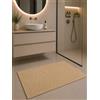 TEXTILE COLLECTION Tappeto Bagno Riccio 60x100 cm Antiscivolo con Gancio per Appenderlo - Tappetino Assorbente Lavabile in Lavatrice, Morbido, Ideale Dopo la Doccia, Disponibile in 11 Colori (Beige)