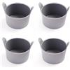 Generic 4 pezzi di silicone per cuocere uova in camicia, per uova in forno a microonde | in silicone per friggitrice ad aria, per muffin per scalfa