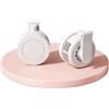 Autilyshop Ventilatore a clip, ventilatore portatile da collo con rotazione a 360°, 3 velocità, ricaricabile tramite USB, per raffreddamento a mani libere per ufficio all'aperto (bianco Gardenia, bianco)