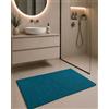 TEXTILE COLLECTION Tappeto Bagno Riccio 60x100 cm Antiscivolo con Gancio per Appenderlo - Tappetino Assorbente Lavabile in Lavatrice, Morbido, Ideale Dopo la Doccia, Disponibile in 11 Colori (Petrolio)