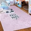 Mazovia Grande Tappeto per Bambini Camera Dei Bambini 160x230cm Rosa | Tappeto Bambini per Camera da Letto Stanza Dei Giochi Bambine Orsetto Facile da Pulire Lavabile in Lavatrice Antiscivolo