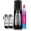 sodastream Pack Macchina Acqua Frizzante e Soda Terra Nera, 1 Bottiglia FUSE Lavastoviglie 1L, 2 Bottiglie My Only Bottle 0,5L e 1 Cilindro CO2 60L Quick Connect da Clipser [Amazon Exclusive]