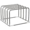 Generico Cutting Board Stand, Stainless Steel Organizer, Kitchen Rack | Rustproof Design, Multi Slot Storage, for Offices Books Files Cookware Pans Home Indoor Kitchen Organization