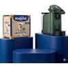CAFFÈ BORBONE Macchina per Caffè Espresso a Cialde Simplymoon Verde + 50 Cialde Compostabili Miscela Blu - Corpo 8.5