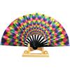 Generic Ventagli per ballare - Ventaglio pieghevole palmare clack che si illumina, accessori per festival, grandi cinese/giapponesi per feste di scena per raffreddamento, danza, decorazione e