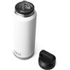 YETI Rambler Bottle Chug, Vacuum Insulated Stainless Steel Bottle with Chug Cap, White, 46 oz (1.4 L)