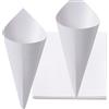 MKISHINE 50 Conetti porta confetti in carta per matrimoni + biadesivo,Facili da montare e buon materiale, Coni per matrimoni,Coni porta riso o coriandoli,Bomboniere per Matrimonio