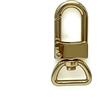 3DANCraftit Gancio a scatto in lega di zinco per borsa a tracolla portachiavi lavori fai da te in anti bronzo oro e oro chiaro 5/8 inch 15mm dorato
