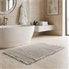 IL BOTTEGONE Tappeto Bagno Antiscivolo Waffle super assorbente, lavabile in lavatrice Per il bagno, doccia, vasca da bagno o come tappetino WC - Taglia: 60x120 cm. Colore: Grigio