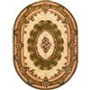 Carpeto Rugs Tappeto Ovale 60 x 100 cm verde Orientale Classico Ornamenti Iskander Collezione