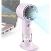 Generico Ventilatore nebulizzatore portatile Ricaricabile con Serbatoio d'Acqua