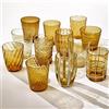 Zafferano Melting Pot Tumbler Confezione assortita di 6 Bicchieri Acqua Monocolore Ambra