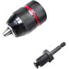 Atxyaa Mandrino Autoserrante In Metallo For Impieghi Gravosi 1/2-20UNF 13 Mm Con Attacco Esagonale/SDS/presa Adattatore Femmina Quadrato Utensile Professionale(Chuck and Hex Shank)