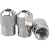 Niceminiwall Set di 3 dadi M8 x 0,75 per mandrino per smerigliatrice elettrica in lega di zinco, accessori di fissaggio per metallo, legno, plastica, lucidatura, foratura, taglio
