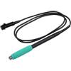 Garpotic Maniglia di ricambio per stazione di saldatura per DWS-200 F210 F245, manipolo in filo di silicone alto con staffa meccanica pieghevole, verde nero (F210)