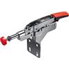 Bessey STC-IHA15 Horizontal In-Line Face Mount Nickel Plated Auto-Adjust Toggle Clamp Vertical Flange, Silver by Bessey