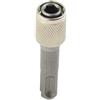 Felicafie Adattatore per martello elettrico, codolo rotondo a manico esagonale, in acciaio legato per trapano a percussione manicotto per punte e prese da 1/4, argento, 60,6 mm