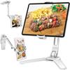AboveTEK 2-in-1 Supporto per Tablet da Cucina o Parete - HIGHFlex 360 Supporto per Tablet Universale Portatile da 4,7 a 13,5 Pollici, Porta per Cellulare, 4 PT Wobble Free Mount