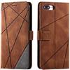 SONWO Cover per iPhone 7 Plus/iPhone 8 Plus, Flip Caso in PU Pelle Case Cover Portafoglio Custodia per iPhone 7 Plus/iPhone 8 Plus, [Kickstand] [Slot per Schede], Marrone