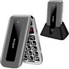 artfone Telefono cellulare F30 4G sbloccato di base per anziani, telefono cellulare per anziani senza SIM, display da 2,4 pollici, pulsante SOS, selezione rapida, dock di ricarica, torcia FM, batteria