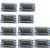 Aihasd 10 pezzi Mini RS232 a TTL MAX3232 a TTL Scheda del modulo convertitore Scheda convertitore di livello Scheda di conversione della porta seriale
