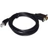 RIKYJIC Cavo di comunicazione seriale DB9 Pin a RJ50 10P10C - Adattatore porta COM per connettività RS232 con registratori di cassa Haishi POS (1,8 metri)